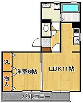 シャンヴェール  ｜ 福岡県北九州市若松区ひびきの南1丁目（賃貸アパート1LDK・2階・44.01㎡） その2