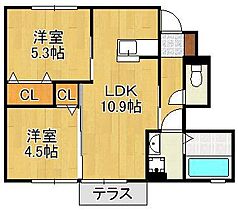 フォーレストＫＯＨＡＲＵ  ｜ 福岡県遠賀郡水巻町猪熊2丁目（賃貸アパート2LDK・1階・48.53㎡） その2