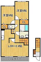 フィオーレ  ｜ 福岡県北九州市若松区大字払川（賃貸アパート2LDK・2階・59.55㎡） その2