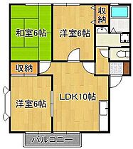 アザレア藤原Ｅ棟  ｜ 福岡県北九州市八幡西区藤原4丁目（賃貸アパート3LDK・2階・60.35㎡） その2