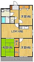 エクセル青葉台  ｜ 福岡県北九州市若松区青葉台南1丁目（賃貸マンション3LDK・1階・66.95㎡） その2