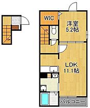 レークサイドはなのまちII  ｜ 福岡県北九州市若松区片山1丁目（賃貸アパート1LDK・2階・43.47㎡） その2