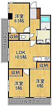 福岡県北九州市八幡西区折尾4丁目（賃貸マンション3LDK・3階・59.27㎡） その2