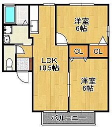 ベェルヴェルII 2階