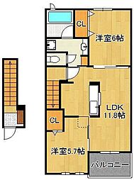 間取図画像 2LDK