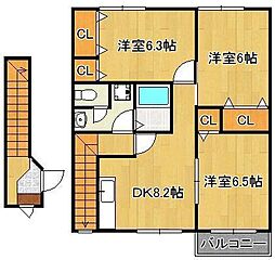 ヴィクトワール高須II 2階/-
