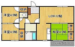リリーフ浅川2 3LDKの間取図画像