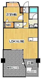 ロイヤル光貞台 1LDKの間取図画像