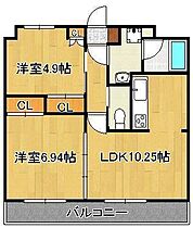 T-FLAT58  ｜ 福岡県北九州市若松区中畑町（賃貸マンション2LDK・4階・51.73㎡） その2