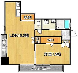 ダ・ヴィンチ 1LDKの間取図画像