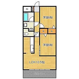 間取図画像 2LDK