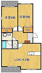 メゾン・森下駅前 2LDKの間取図画像