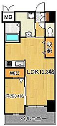 ダ・ヴィンチ 1LDKの間取図画像