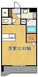 セレスタイト黒崎 ワンルームの間取図画像