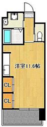 ブリッジサイド43 ワンルームの間取図画像