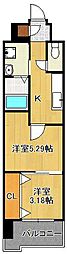 ギャラン鷹の巣 2Kの間取図画像