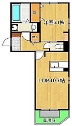 間取図画像 1LDK