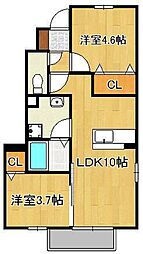 間取図画像 2LDK