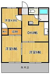 サンシティー高江 3DKの間取図画像