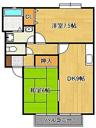 サンビレッジ星ヶ丘B棟 2階/-