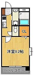 プレミール元町 1Kの間取図画像