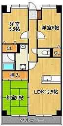 フォレストヴィラ別所町 3LDKの間取図画像
