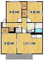 ラフィーネ水巻　B棟  ｜ 福岡県遠賀郡水巻町二西2丁目（賃貸アパート3LDK・2階・62.10㎡） その2