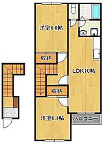 ピュアリバティー  ｜ 福岡県直方市大字植木（賃貸アパート2LDK・2階・58.64㎡） その2