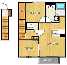 D-roomたかむら　B棟  ｜ 福岡県直方市大字知古（賃貸アパート2LDK・2階・50.93㎡） その2