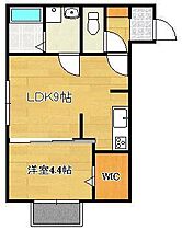 レスポワールII  ｜ 福岡県遠賀郡岡垣町野間南（賃貸アパート1LDK・2階・32.77㎡） その2