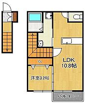 シャルム岡垣III  ｜ 福岡県遠賀郡岡垣町海老津駅南3丁目（賃貸アパート1LDK・2階・37.46㎡） その2