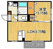 シャトレ若宮Ｃ棟  ｜ 福岡県宮若市竹原（賃貸アパート1LDK・1階・32.77㎡） その2