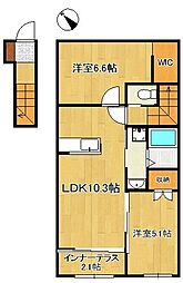 宗像市平井1丁目新築アパート 2階