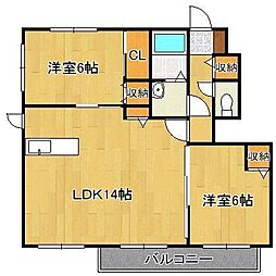 間取図画像 2LDK