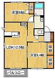 プレジールアン　E棟 1階/-