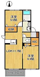 シャーメゾン吉田Ｂ棟 2階/-