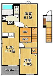 ボスカート K.II 2階/-
