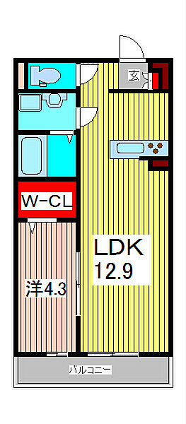 リブリ・もちの木 106｜埼玉県川口市芝富士２丁目(賃貸マンション1LDK・1階・41.40㎡)の写真 その2