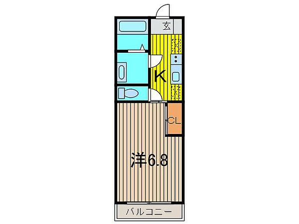 リブリ・サンマリー蕨 206｜埼玉県蕨市北町１丁目(賃貸マンション1K・2階・22.35㎡)の写真 その2