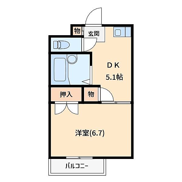 コンフォール大牧 102｜埼玉県さいたま市緑区東浦和３丁目(賃貸アパート1DK・1階・25.00㎡)の写真 その2