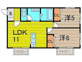 パステルコート 101 ｜ 埼玉県蕨市北町２丁目（賃貸アパート2LDK・1階・47.50㎡） その2