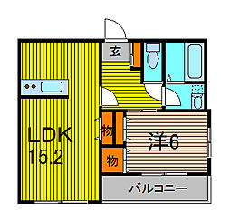 間取図画像 1LDK
