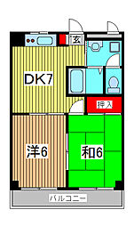 間取図画像 2DK