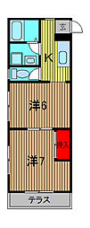 アイシン青木 2Kの間取図画像
