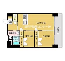 福岡県福岡市東区箱崎ふ頭３丁目（賃貸マンション2LDK・10階・48.44㎡） その2