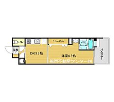 福岡県福岡市博多区住吉５丁目（賃貸マンション1DK・4階・23.73㎡） その2