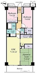 コスモ千葉東 3LDKの間取図画像