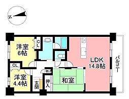 間取図画像 3LDK