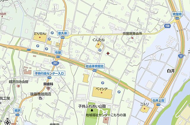 地図 渋川市吹屋