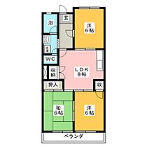 布袋セントラルハイツ  ｜ 愛知県江南市布袋町東（賃貸マンション3LDK・2階・61.00㎡） その2